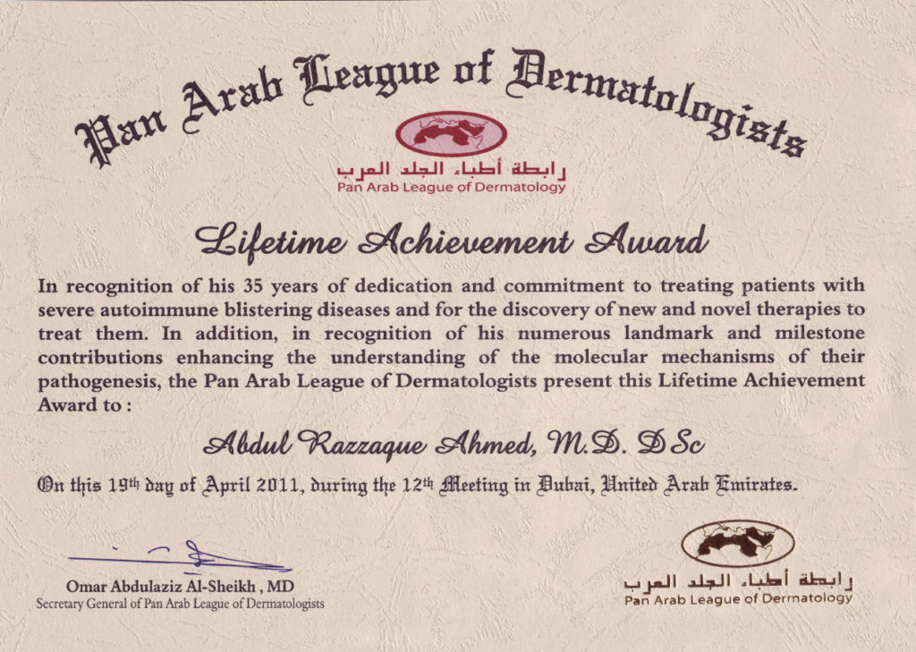 Advisory Board Member for the Journal of the Pan Arab League of Dermatology